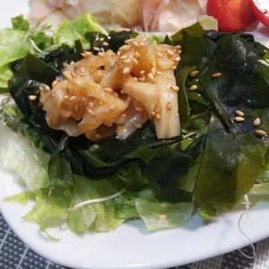 メンマとわかめの中華サラダ
